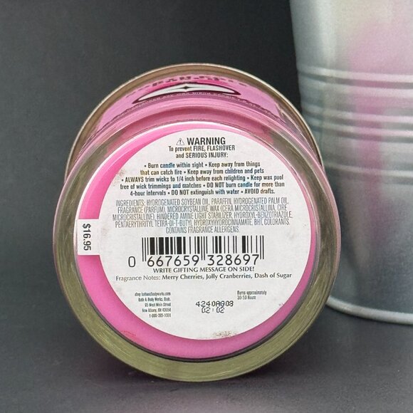 BBW North Pole Punch Bath & Body Works Single Wick Candle - Picture 9 of 10